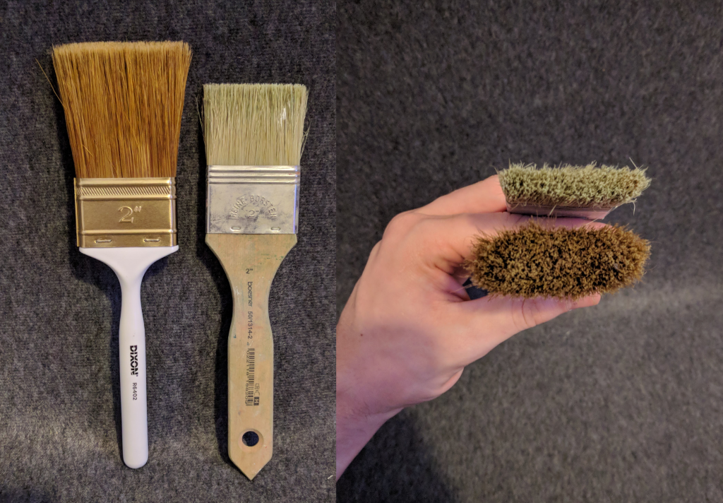 Comparison between Brushes