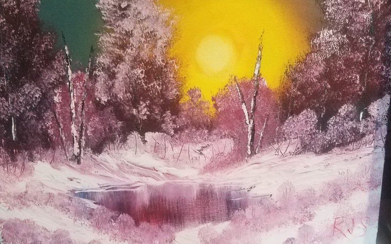 Bob ross store sun shade