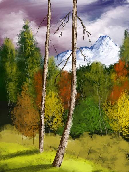 Winter Majesty - Bob Ross Painting - Mon, Jan 15 1PM at Brier Creek