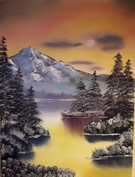 On a Clear Day - Bob Ross Paint-along by WirayudaG on DeviantArt