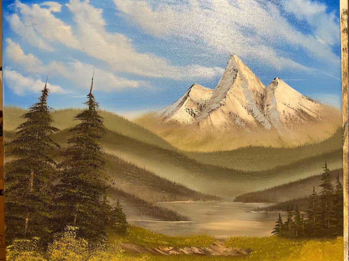 Painting Rocks with Oil Paint in Bob Ross Style with CRI Bram 