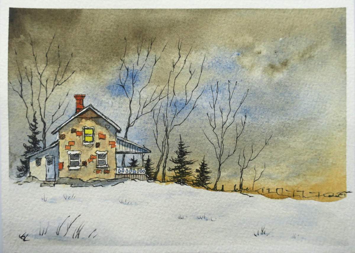 Dramatic Nighttime Sky - Peter Sheeler