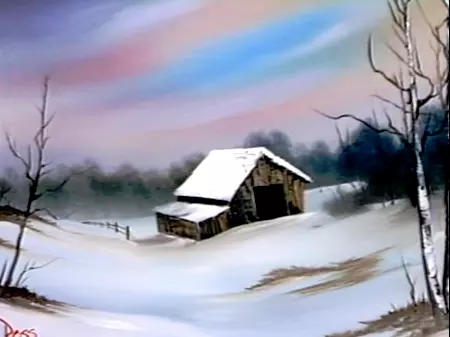 Winter Barn