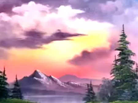 Sunset Aglow - The Joy of Painting S26E12